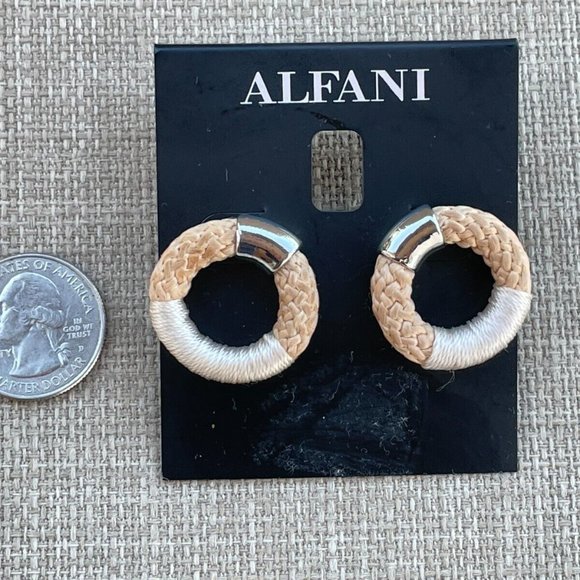 Alfani Women Earrings Ear Jewelry Hoops Doorknocker Post Earrings $25 - Picture 7 of 7